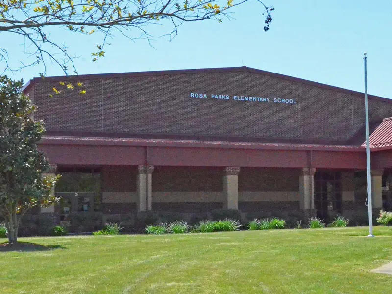 Rosa Parks Elementary School building entrance