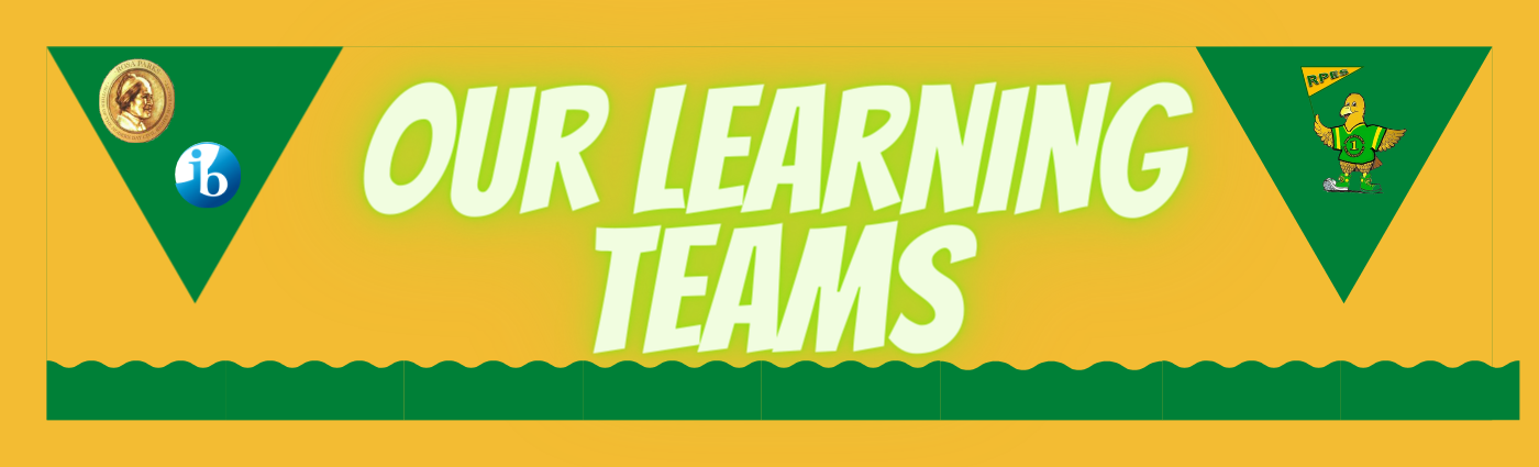 Image of the words "Our Learning Team"